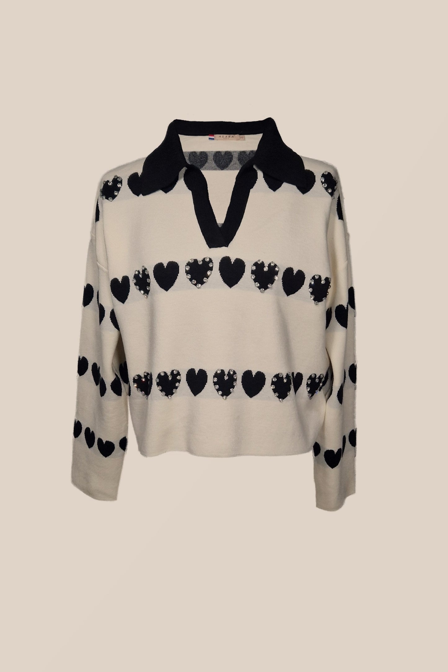 Pullover mit Herzen