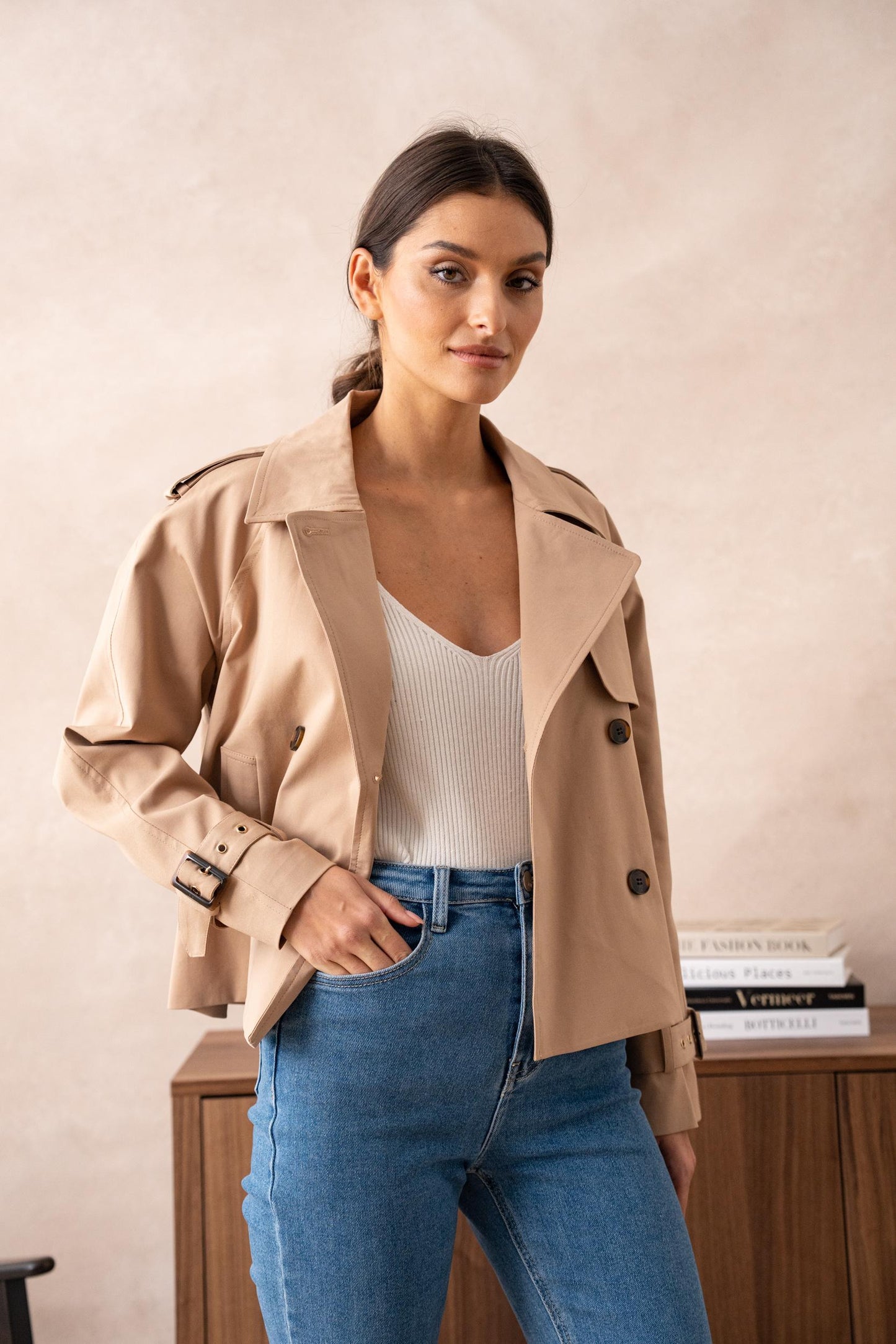 Gekürzter Trenchcoat