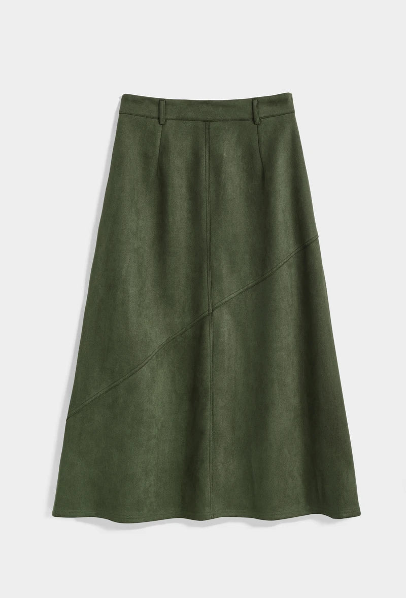 Midirock in Wildleder-Optik