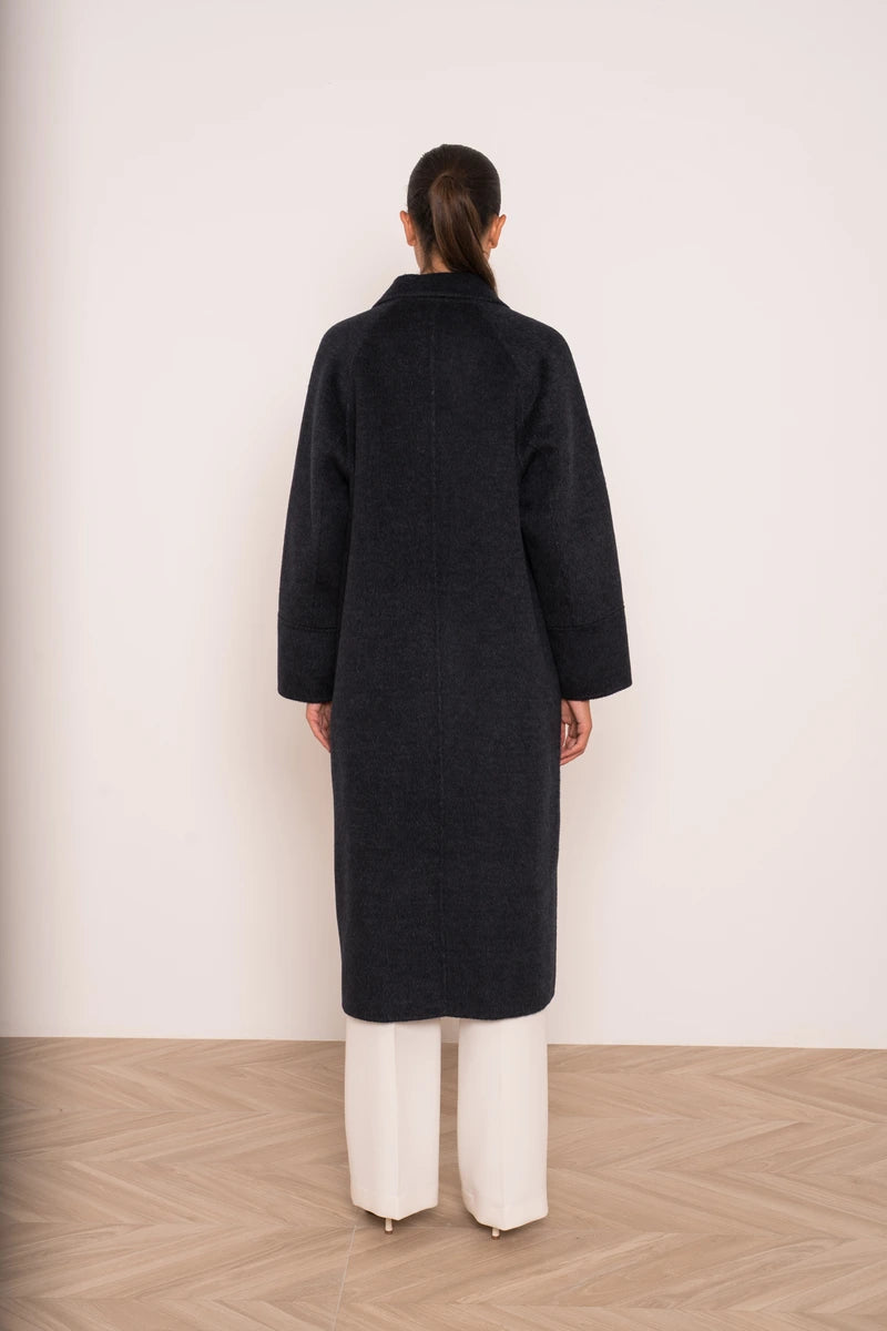 Damen Oversize-Mantel aus Wollmix