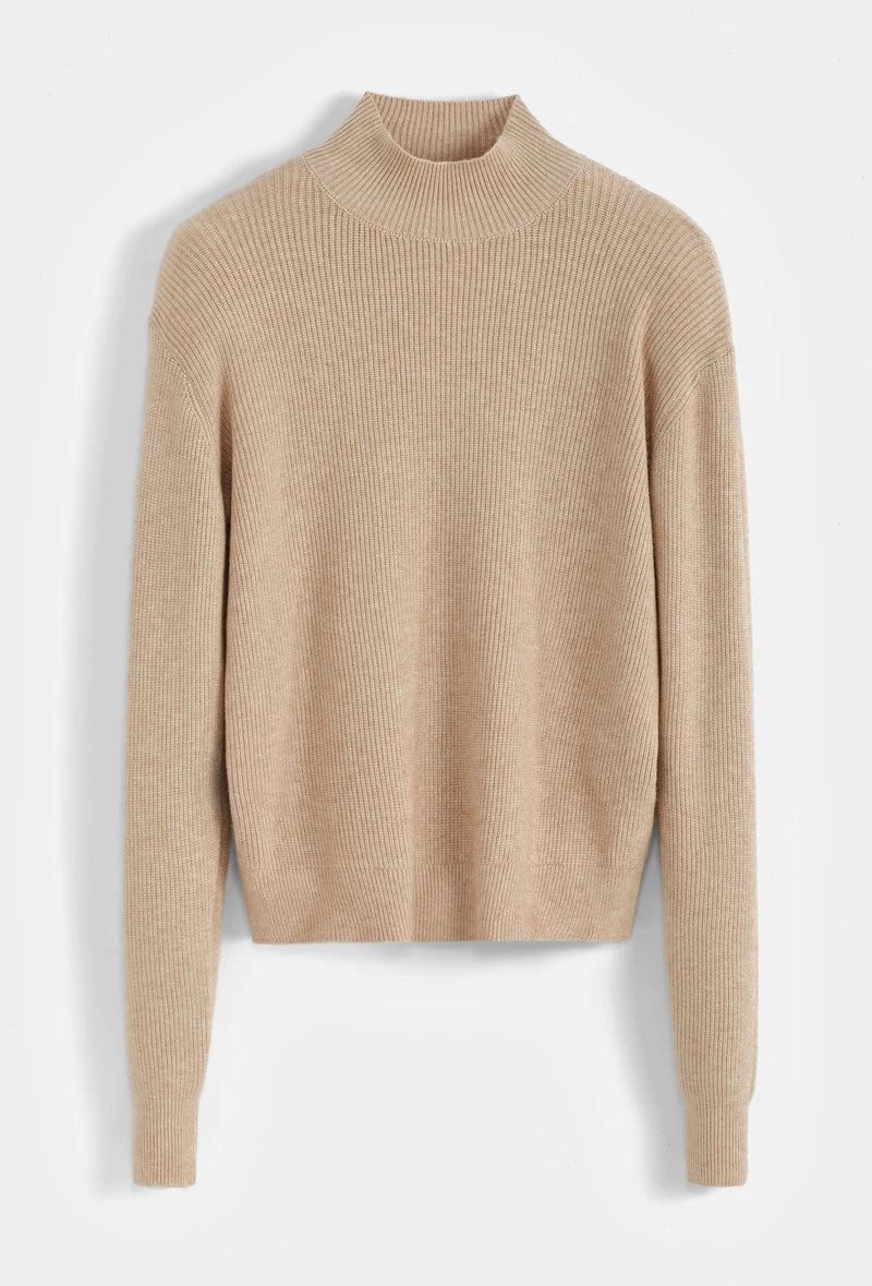 Strukturierter Rollkragenpullover