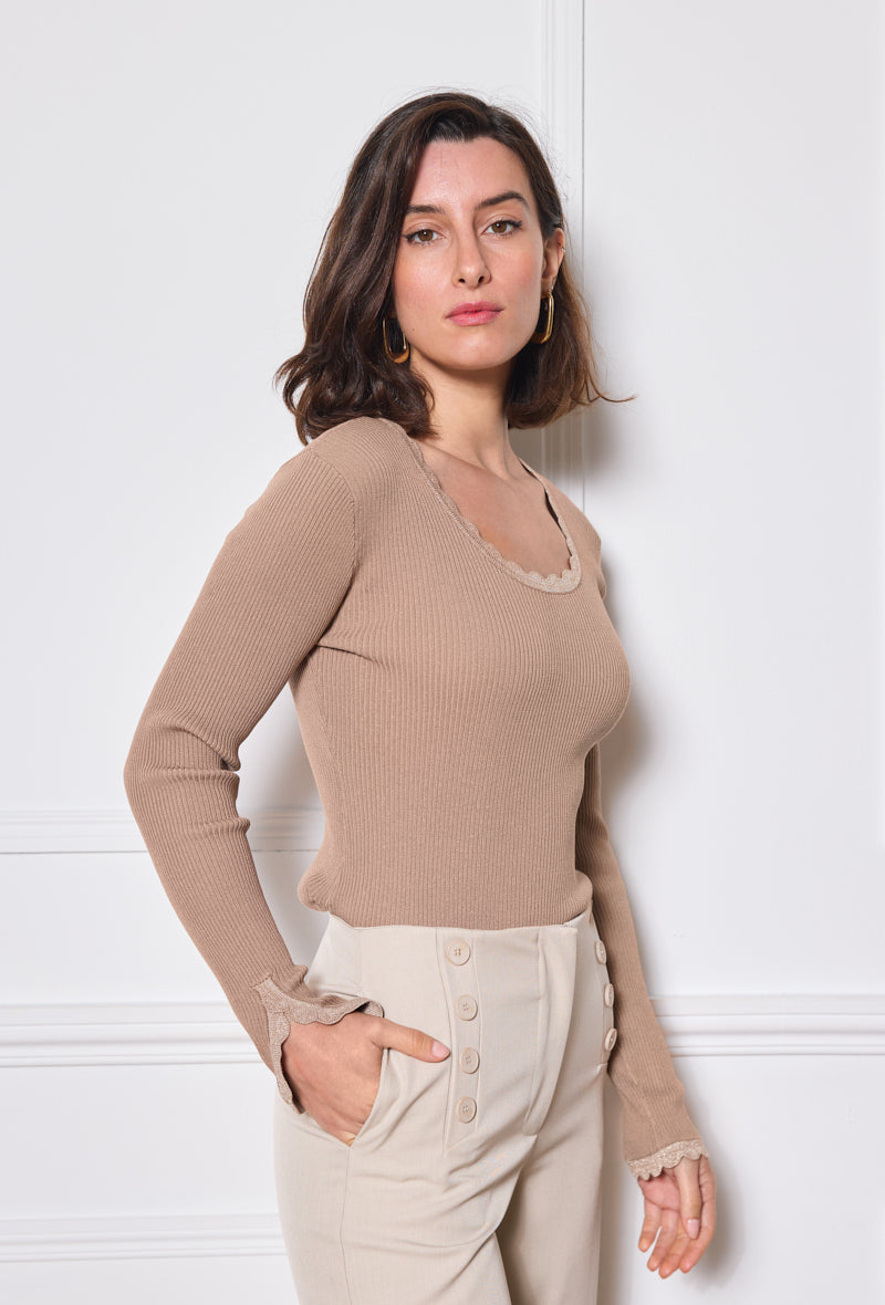 Lurex-Pullover