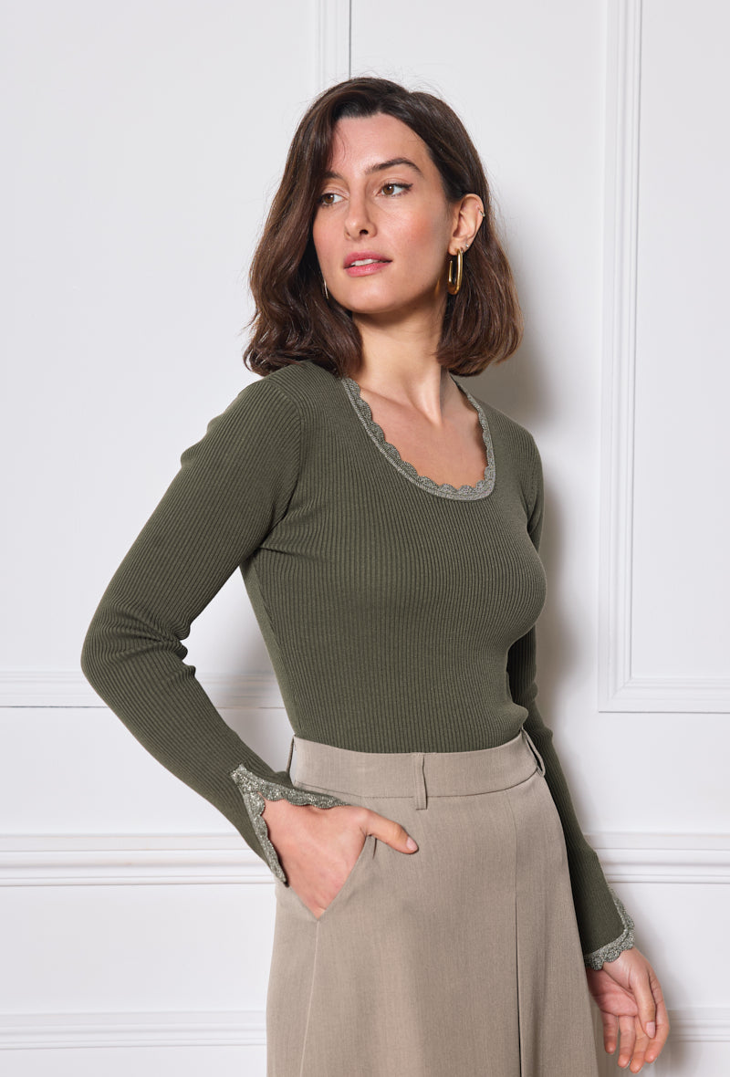 Lurex-Pullover