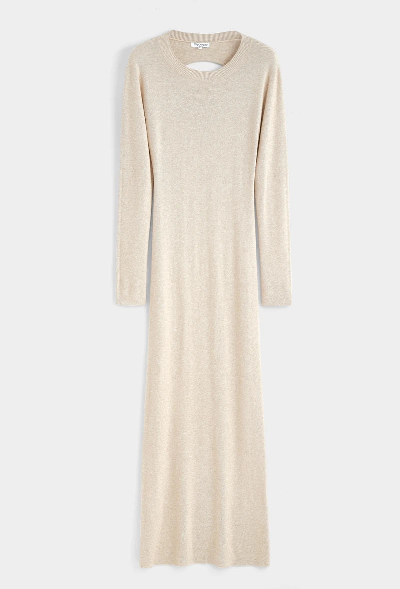 Feinstrick-Kleid mit Rückenausschnitt