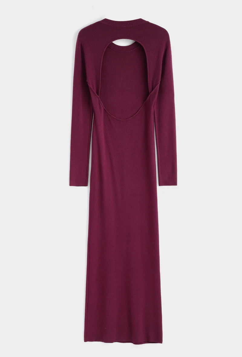 Feinstrick-Kleid mit Rückenausschnitt