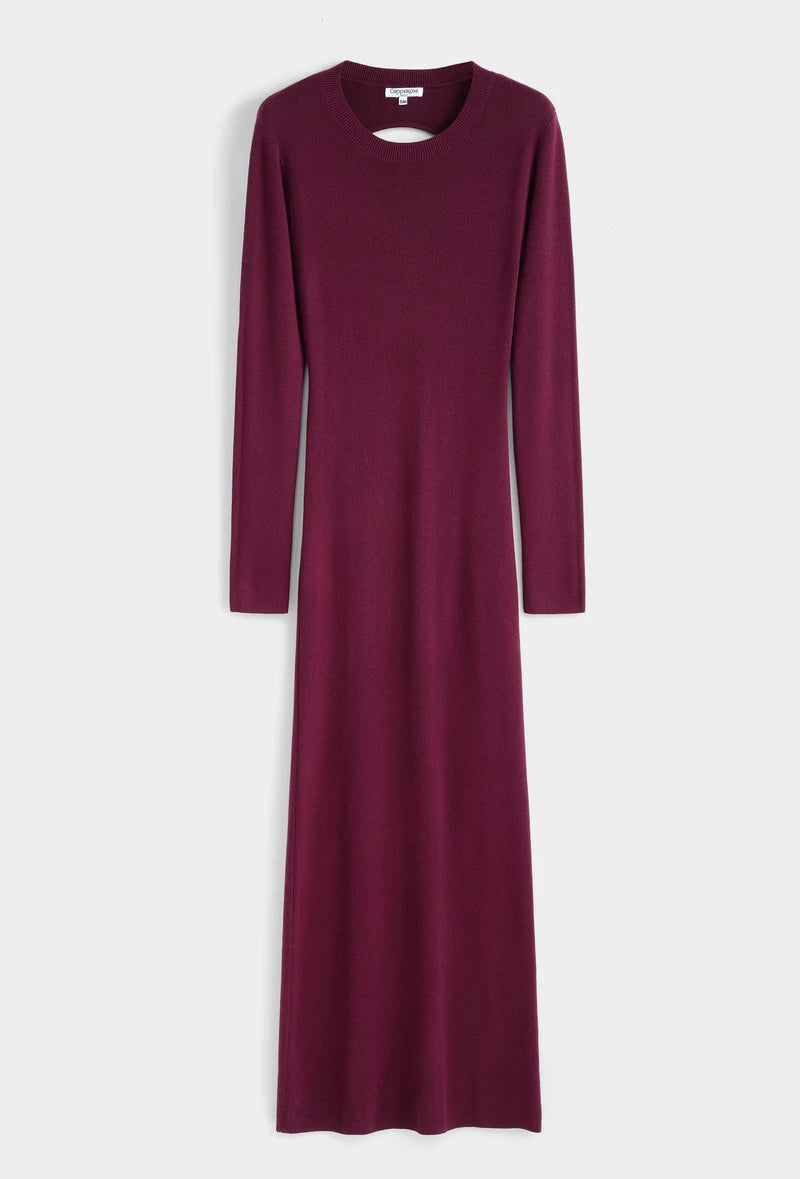 Feinstrick-Kleid mit Rückenausschnitt
