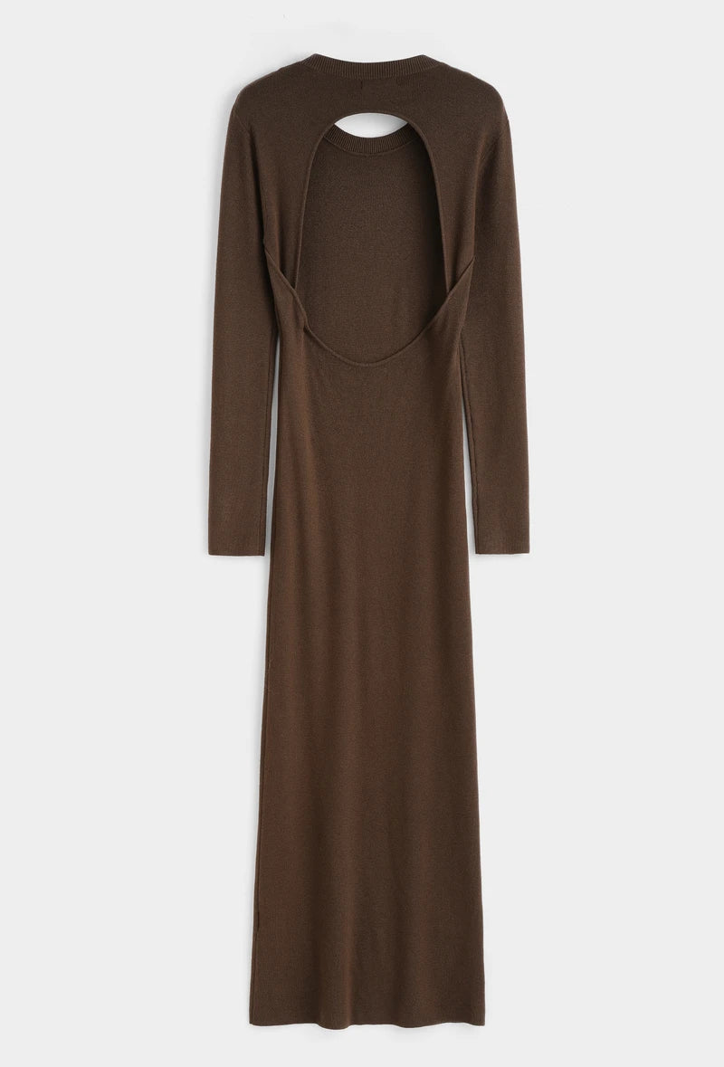 Feinstrick-Kleid mit Rückenausschnitt