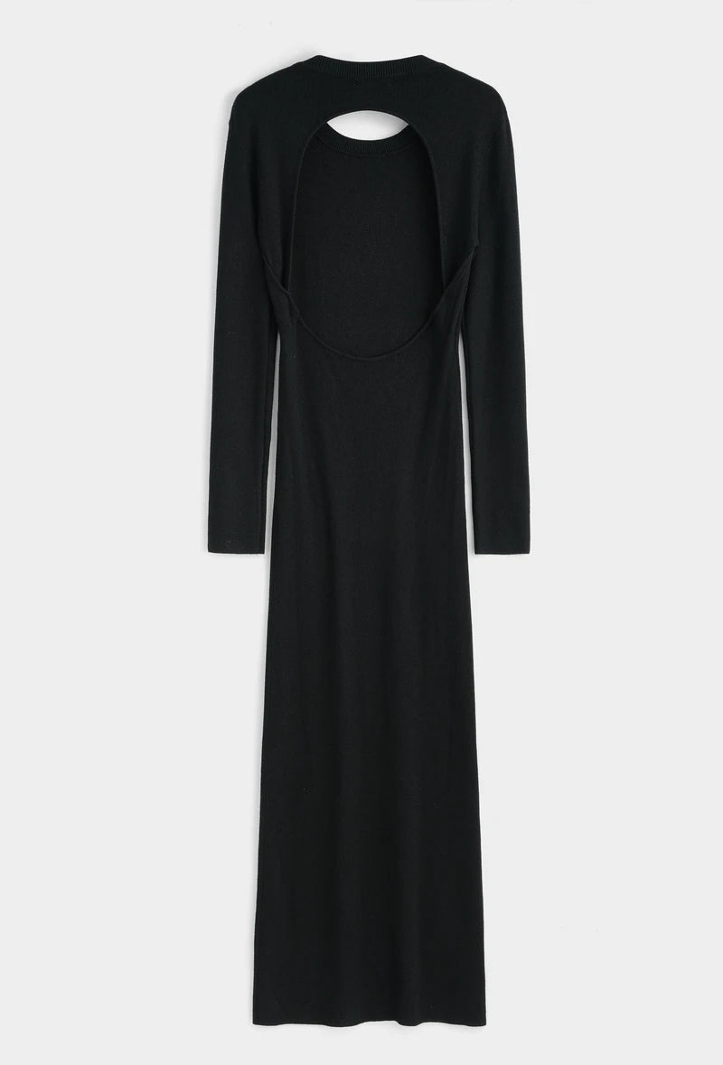 Feinstrick-Kleid mit Rückenausschnitt