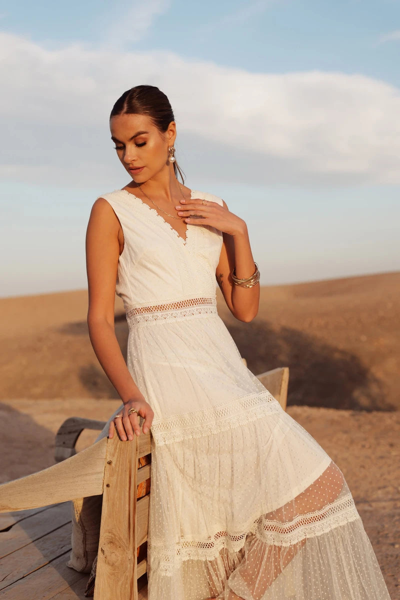 Langes Tüllkleid