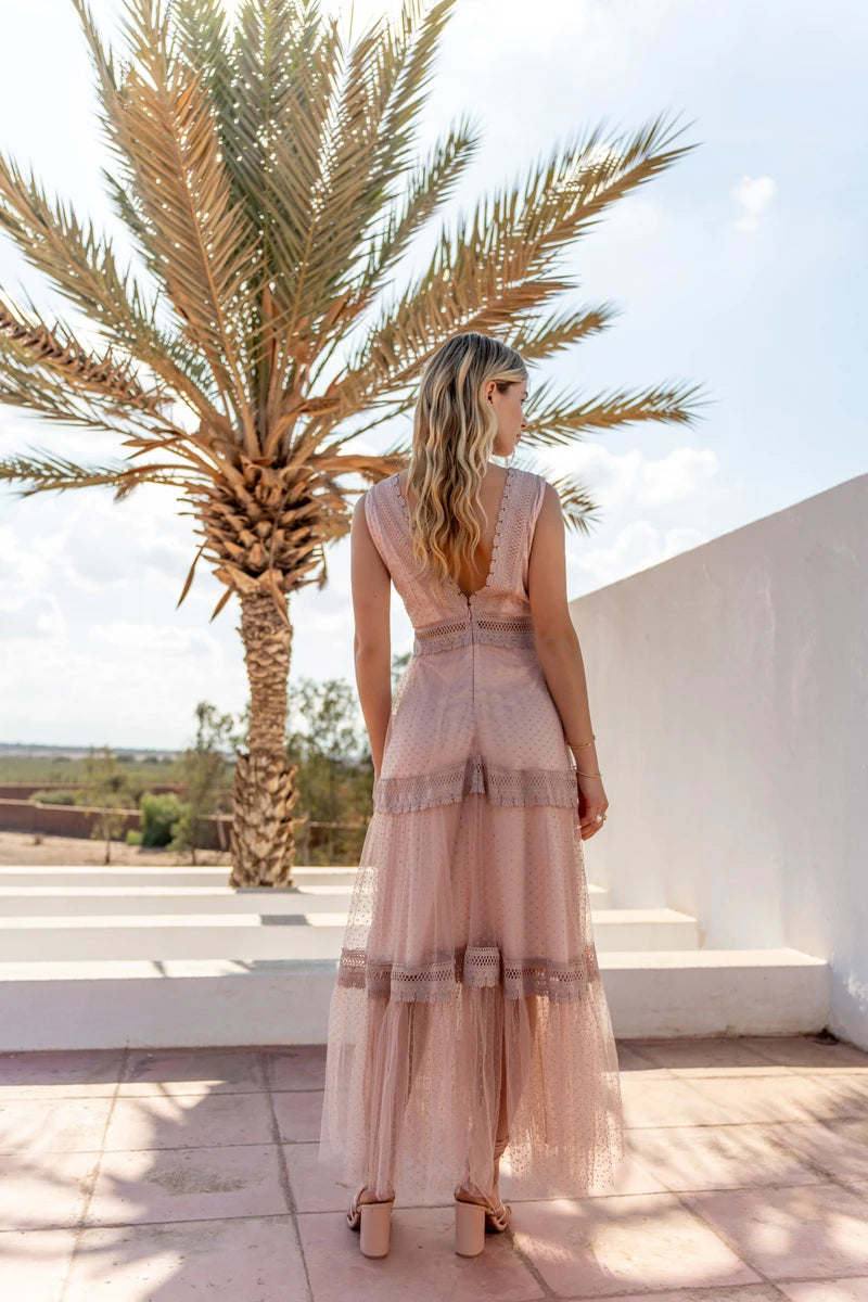 Langes Tüllkleid