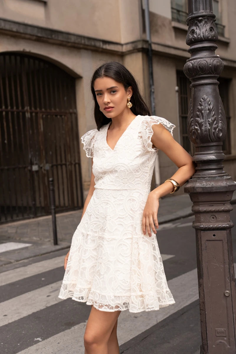 Rüschenspitzenkleid