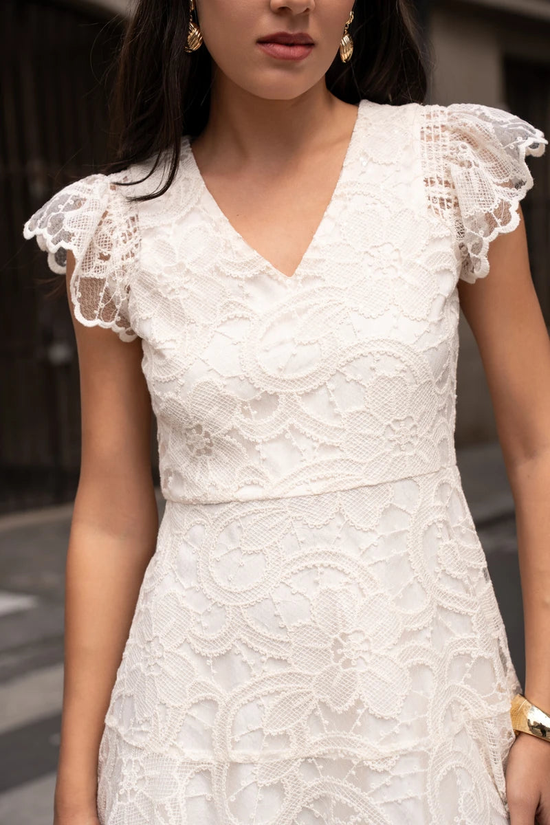Rüschenspitzenkleid