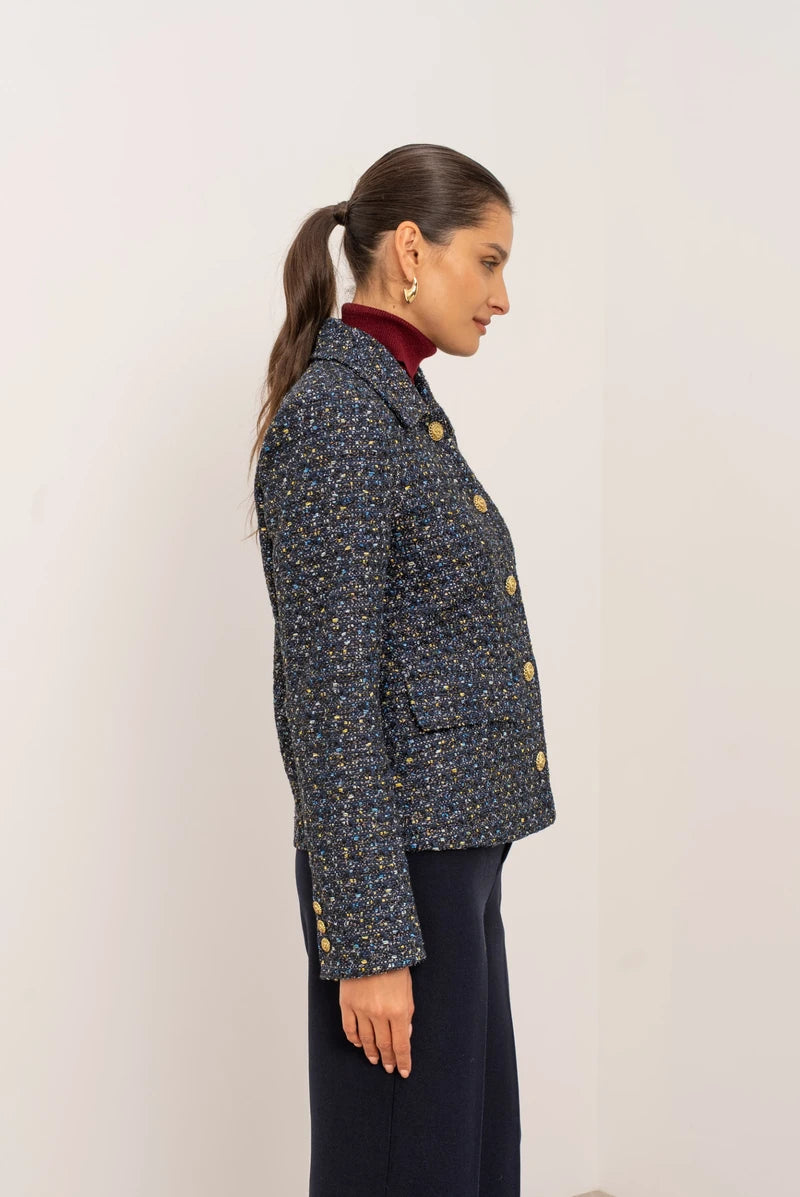 Eleganter Tweed-Blazer