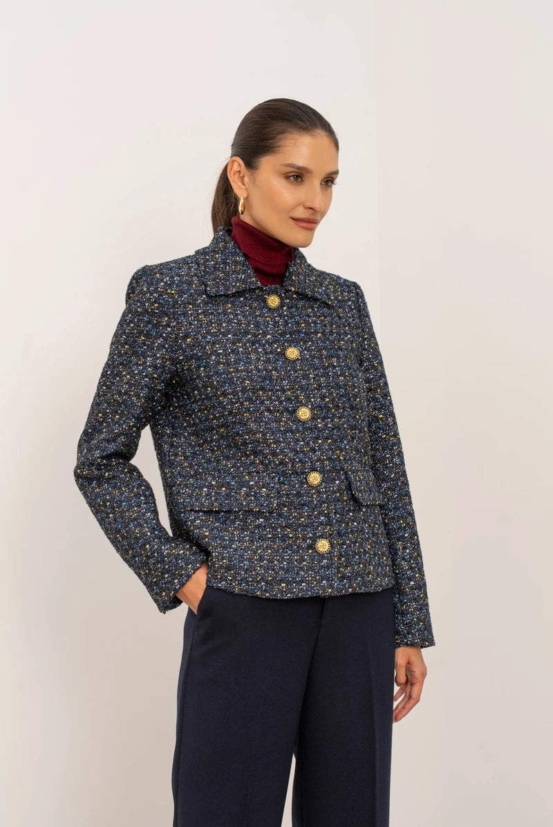 Eleganter Tweed-Blazer