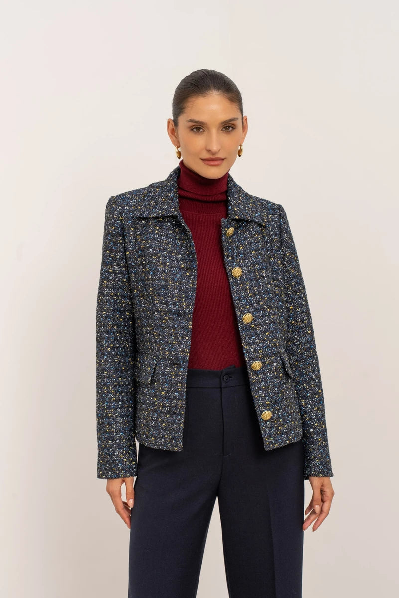 Eleganter Tweed-Blazer