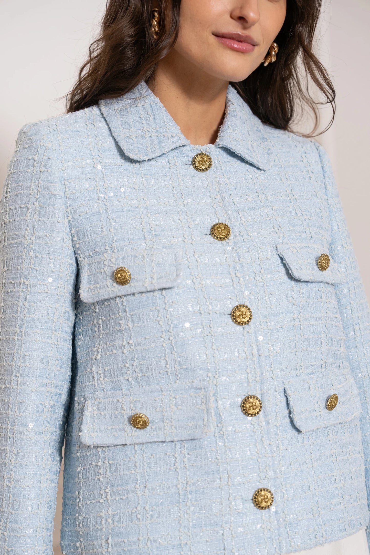Kurze Tweedjacke