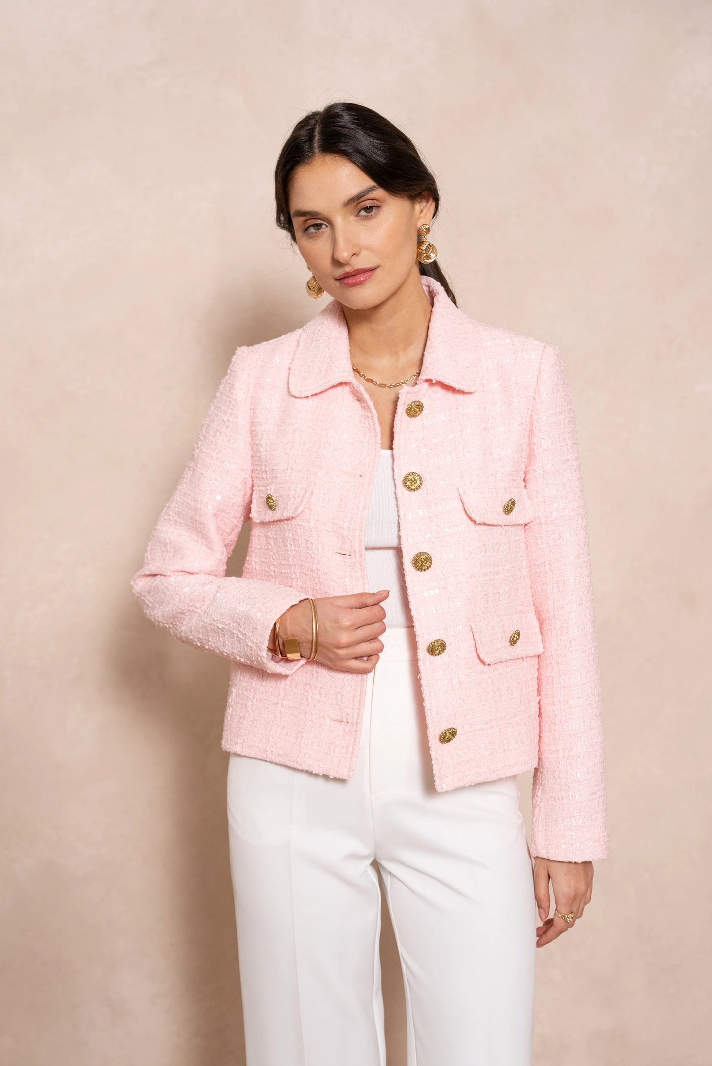Kurze Tweedjacke