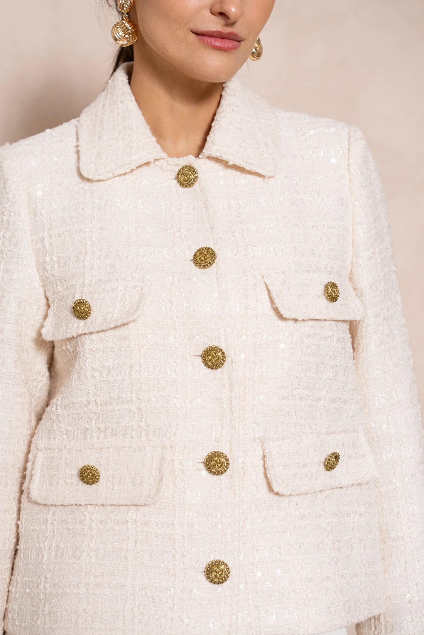 Kurze Tweedjacke