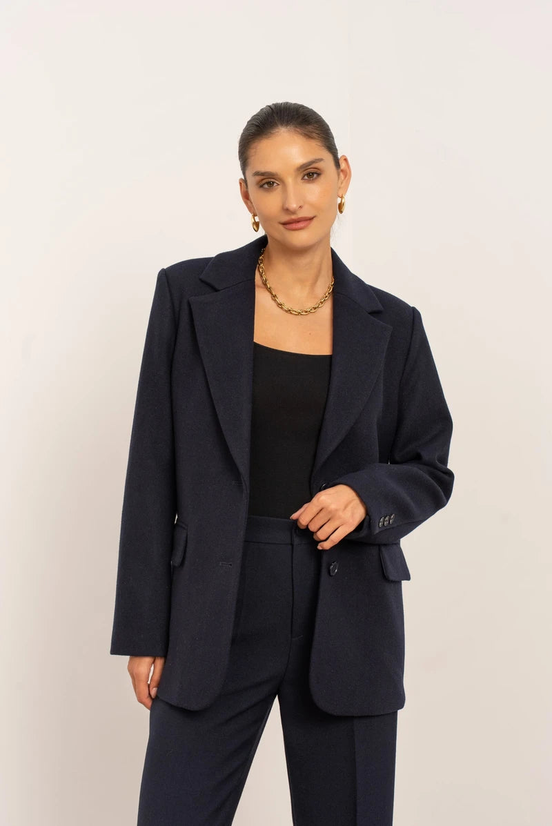 Oversized-Jacke aus Wollmischung