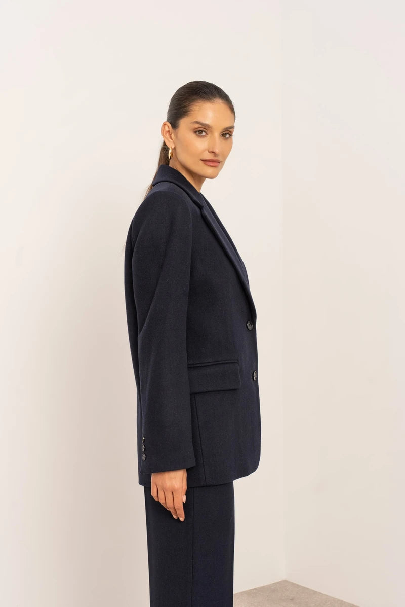 Oversized-Jacke aus Wollmischung