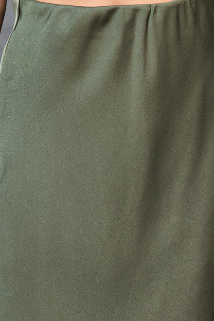 Midirock aus Satin