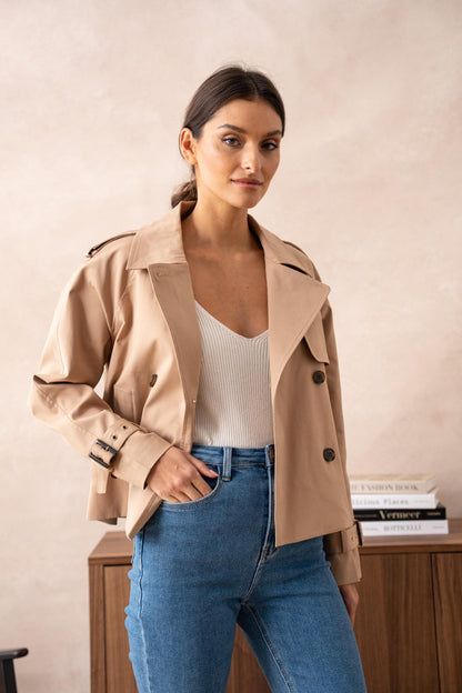 Gekürzter Trenchcoat