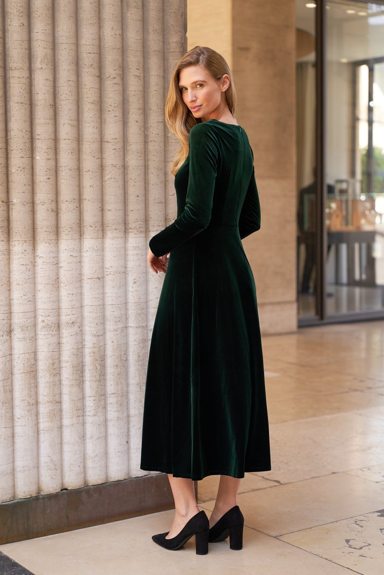 Midikleid aus Samt