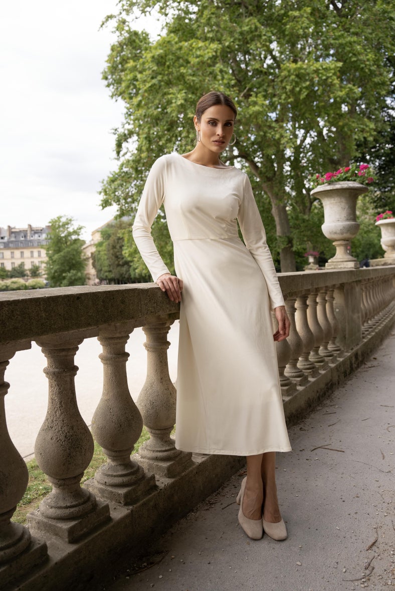 Midikleid aus Samt