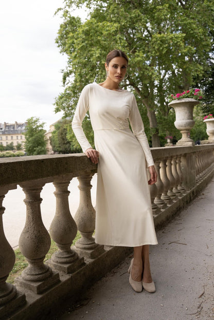 Midikleid aus Samt