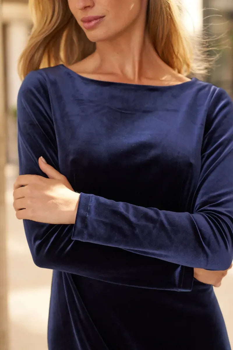 Midikleid aus Samt