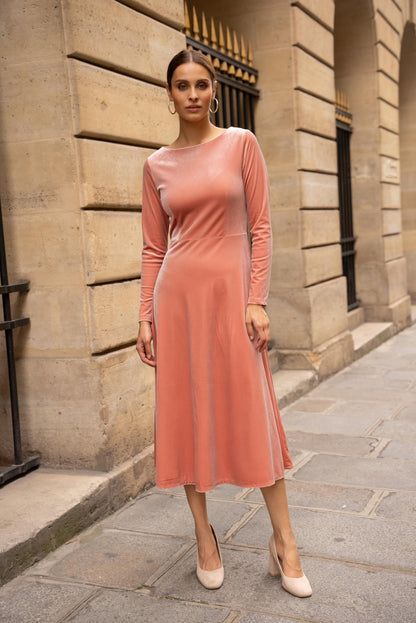 Midikleid aus Samt