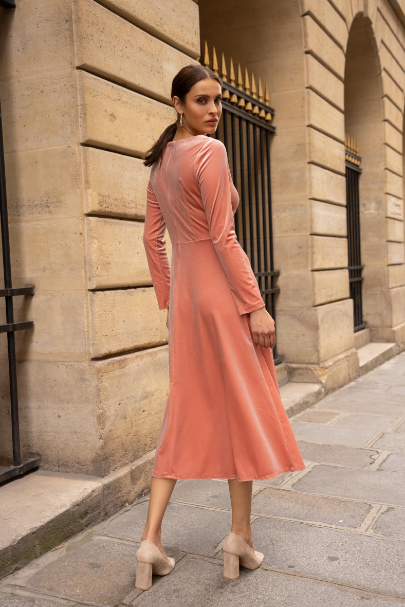 Midikleid aus Samt