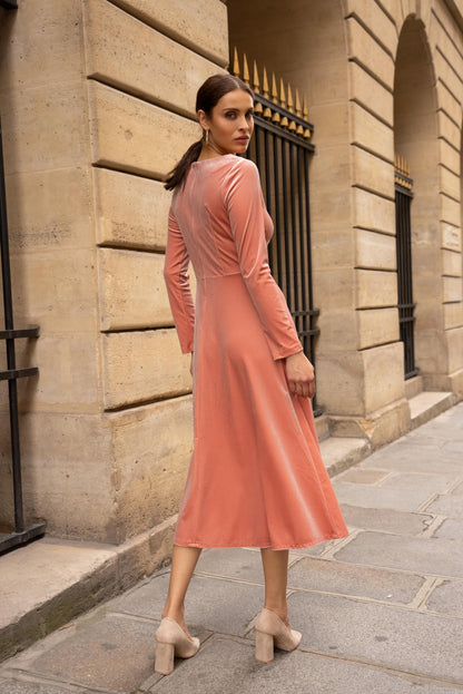 Midikleid aus Samt