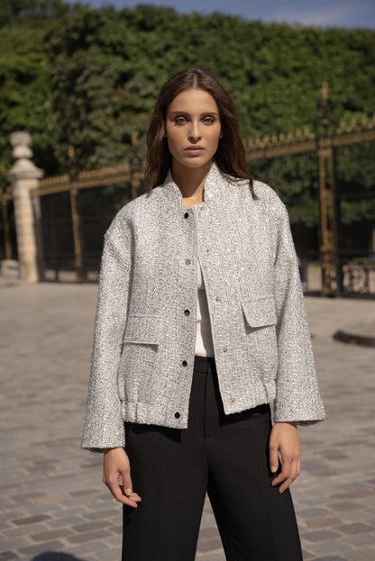 Glänzende Bomberjacke Oversize