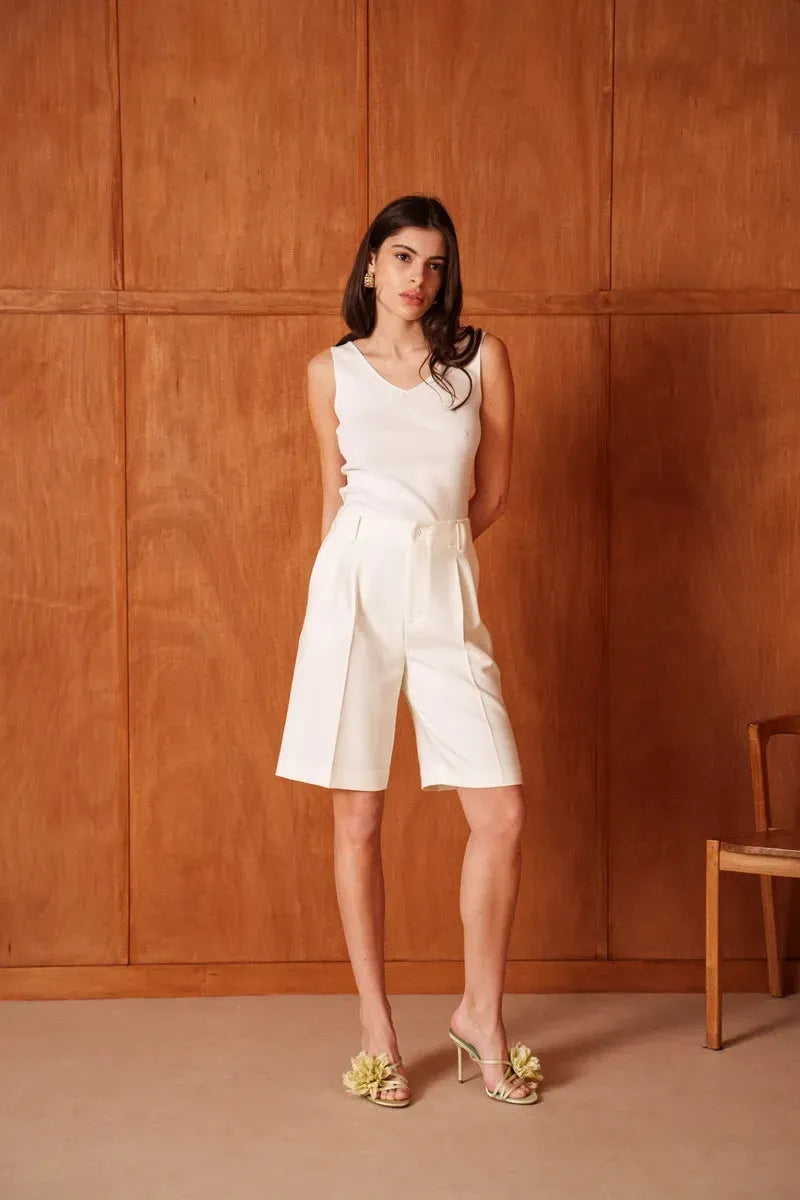High-Waist Bermuda