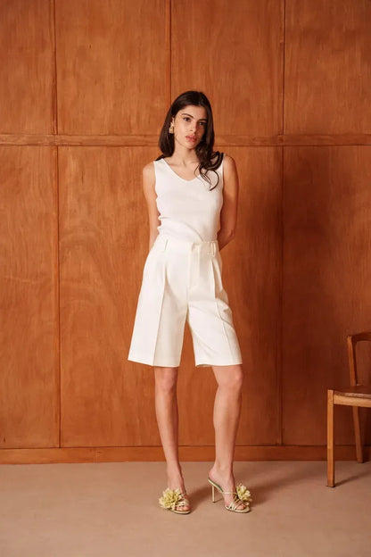 High-Waist Bermuda
