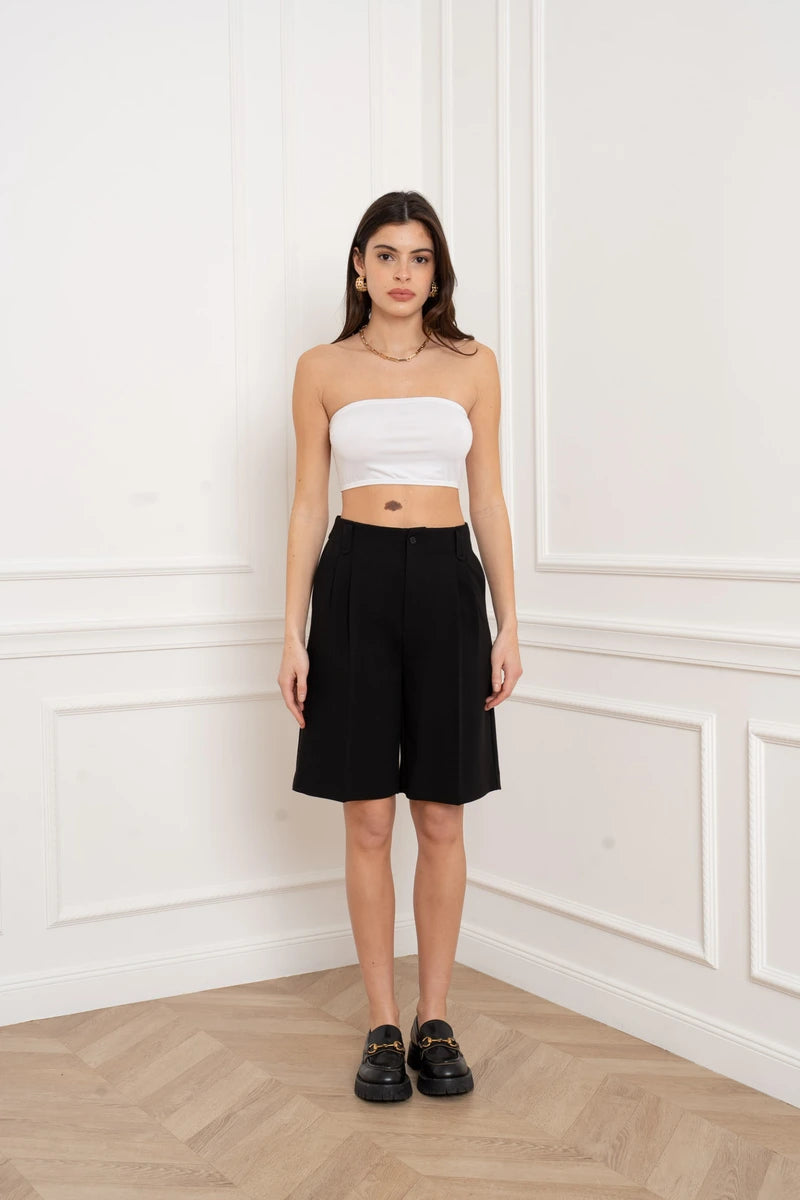 High-Waist Bermuda