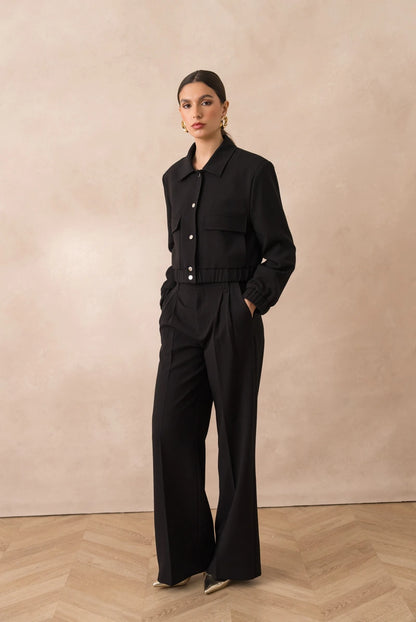 Hoch taillierte Hose