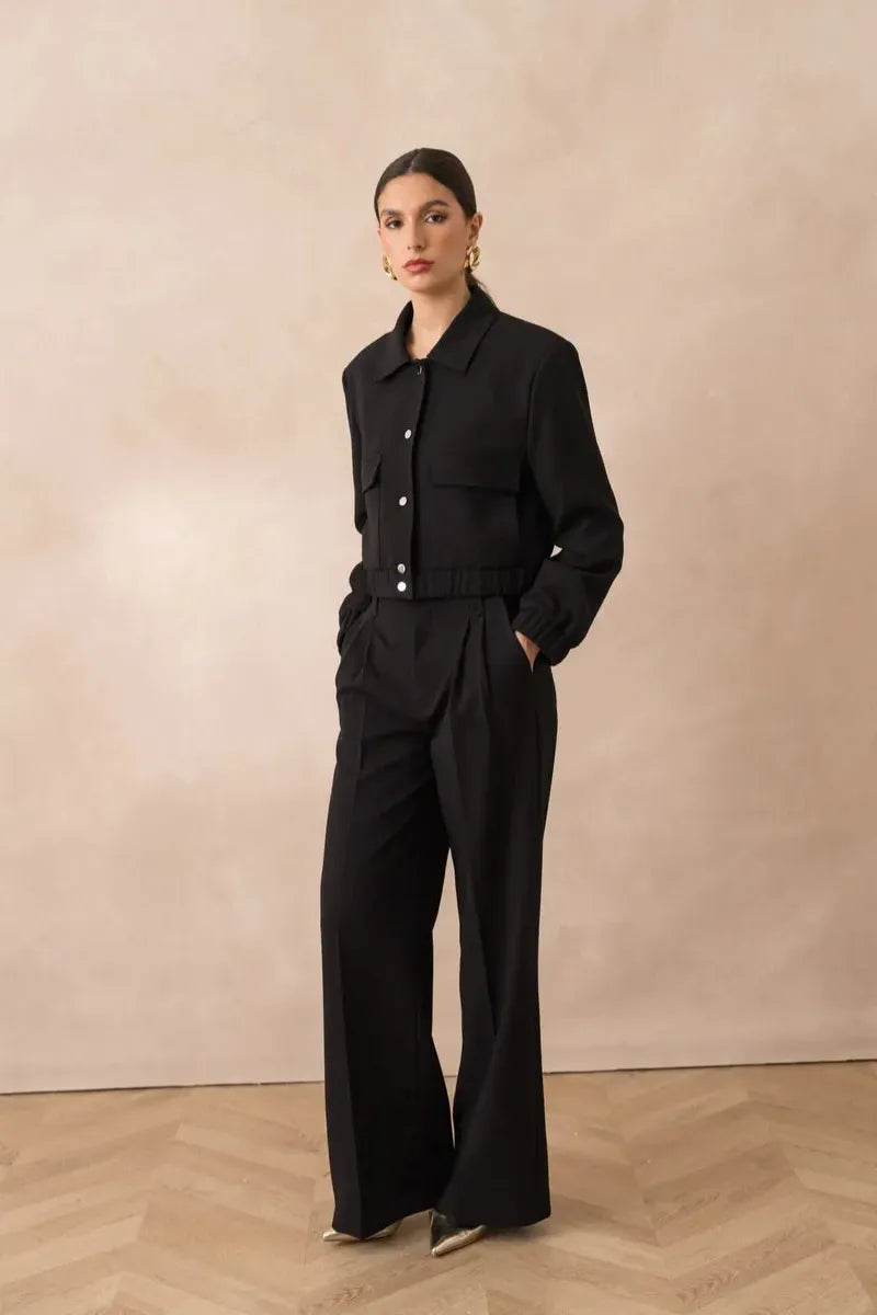 Hoch taillierte Hose