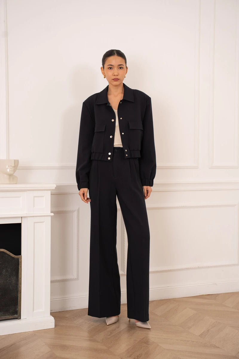 Hoch taillierte Hose