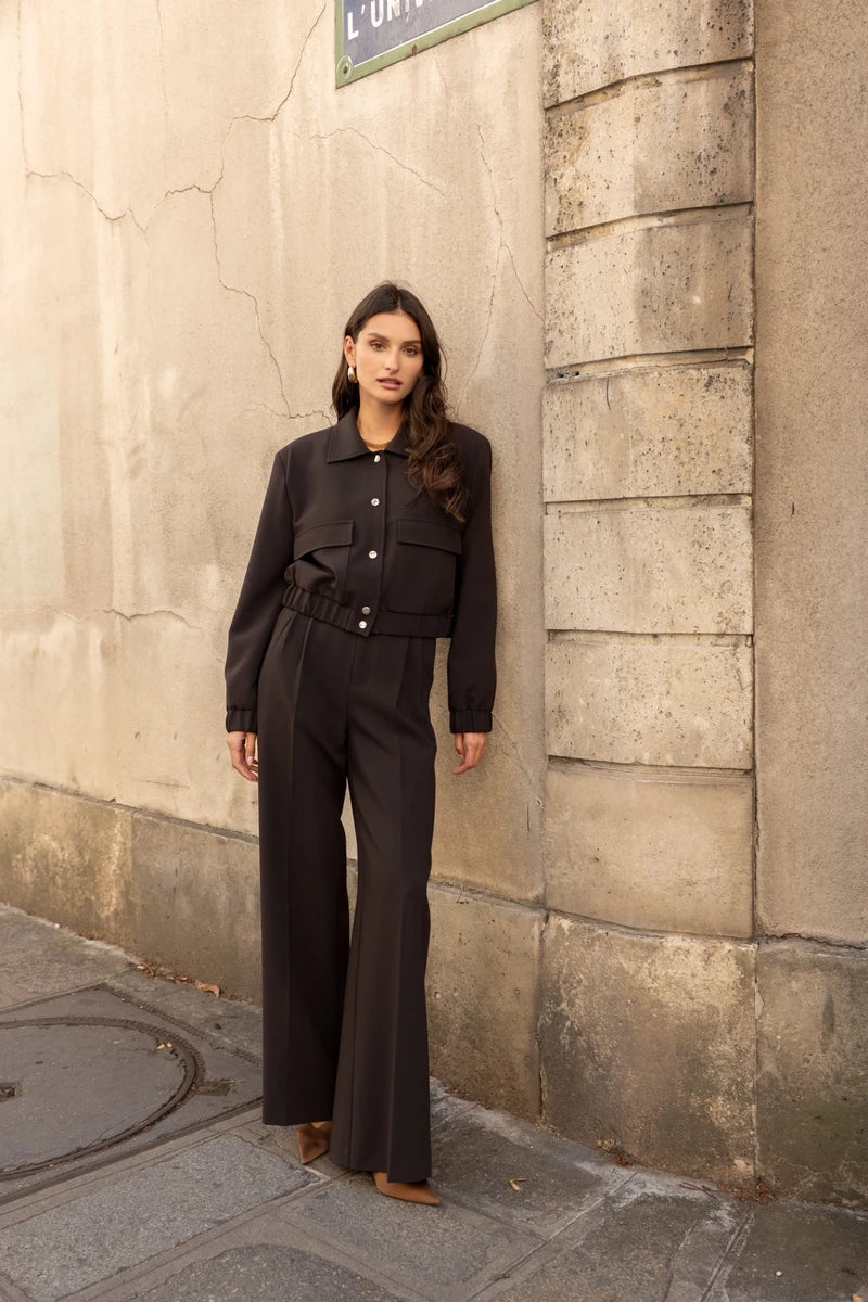 Hoch taillierte Hose