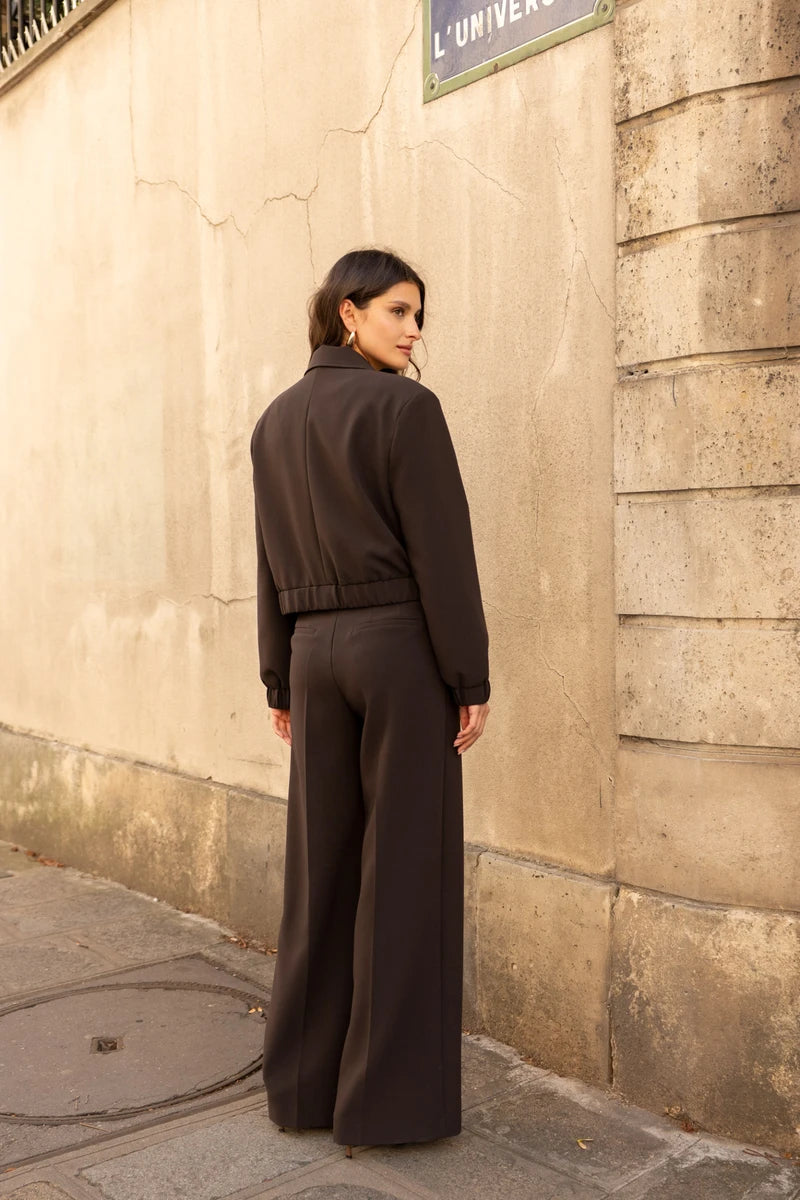 Hoch taillierte Hose