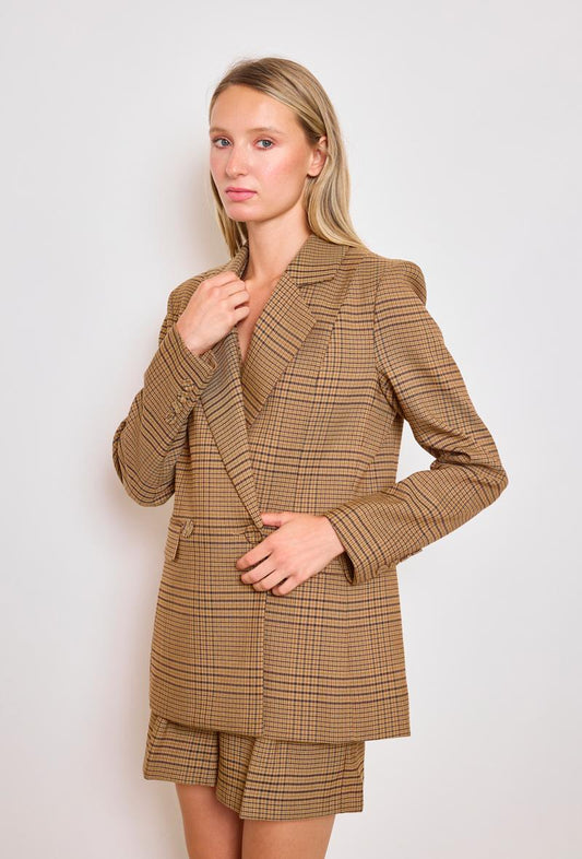 Karierter Blazer