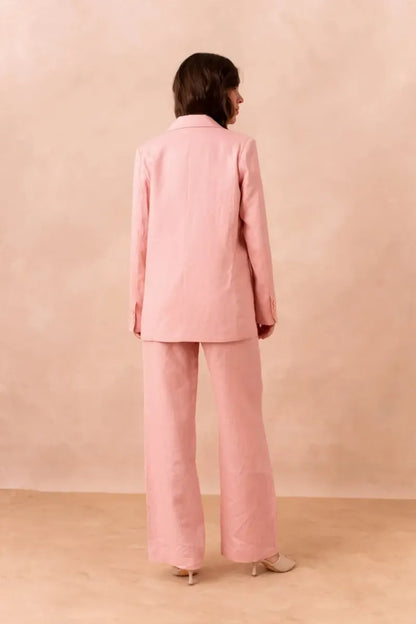 Oversize Leinen-Blazer