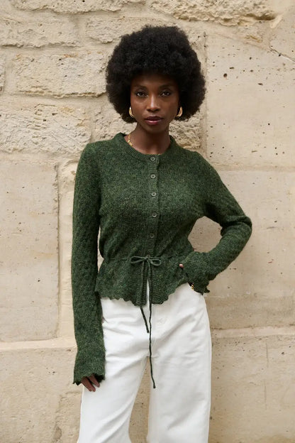 Kurze Strickjacke