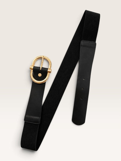 Elastischer Damen Gürtel mit Ledereinsätzen