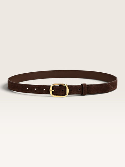 Damen Ledergürtel mit Wildleder-Finish