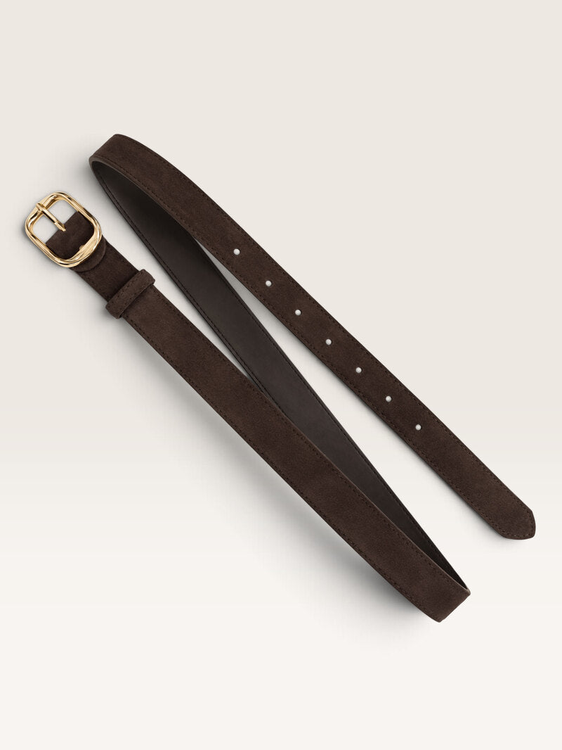 Damen Ledergürtel mit Wildleder-Finish