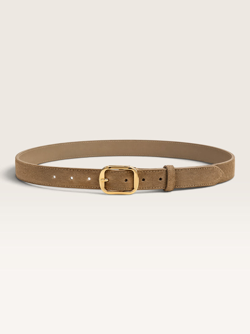 Damen Ledergürtel mit Wildleder-Finish