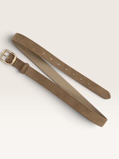 Damen Ledergürtel mit Wildleder-Finish